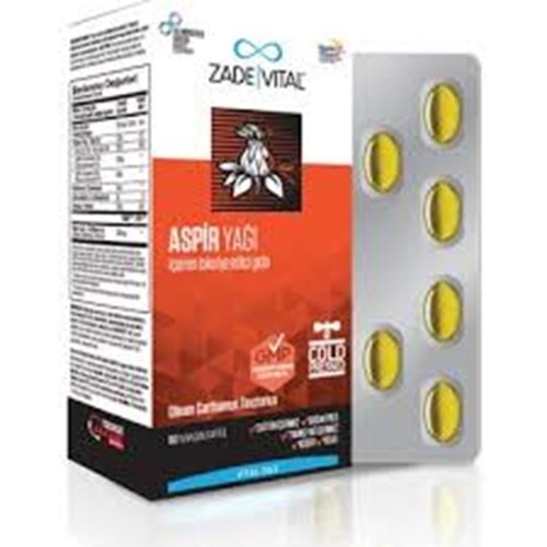 Zade Vital Aspir Yağı 600 Mg 60 Kapsül
