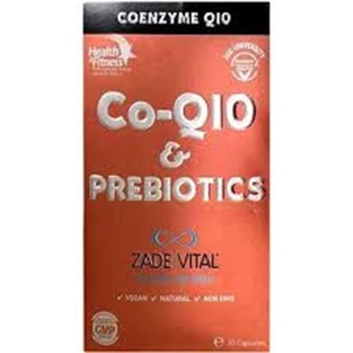 Zade Vital Co-Q10 and Prebiotics 30 Kapsül