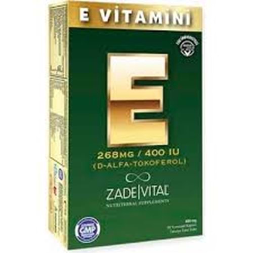 Zade Vital E Vitamini Blister 30 Kapsül