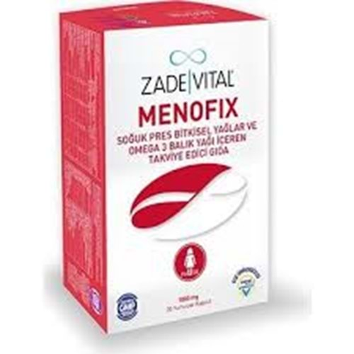 Zade Vital Menofix 1100mg 20 Yumuşak Kapsül