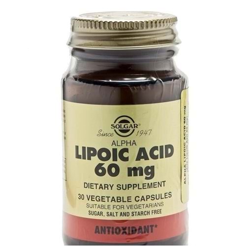 Solgar Alpha Lipoic Acid 60 Mg 30 Tablet