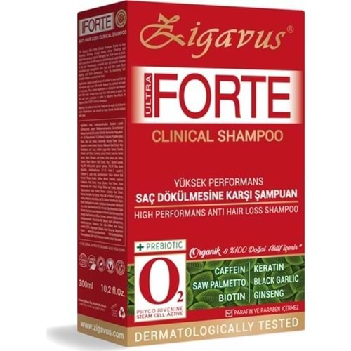 Zigavus Forte Ultra Clinical Yağlı Saçlar İçin Şampuan 300 ML